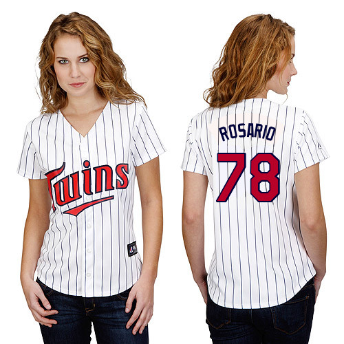 Eddie Rosario #78 mlb Jersey-Minnesota Twins Women's Authentic Home White Baseball Jersey